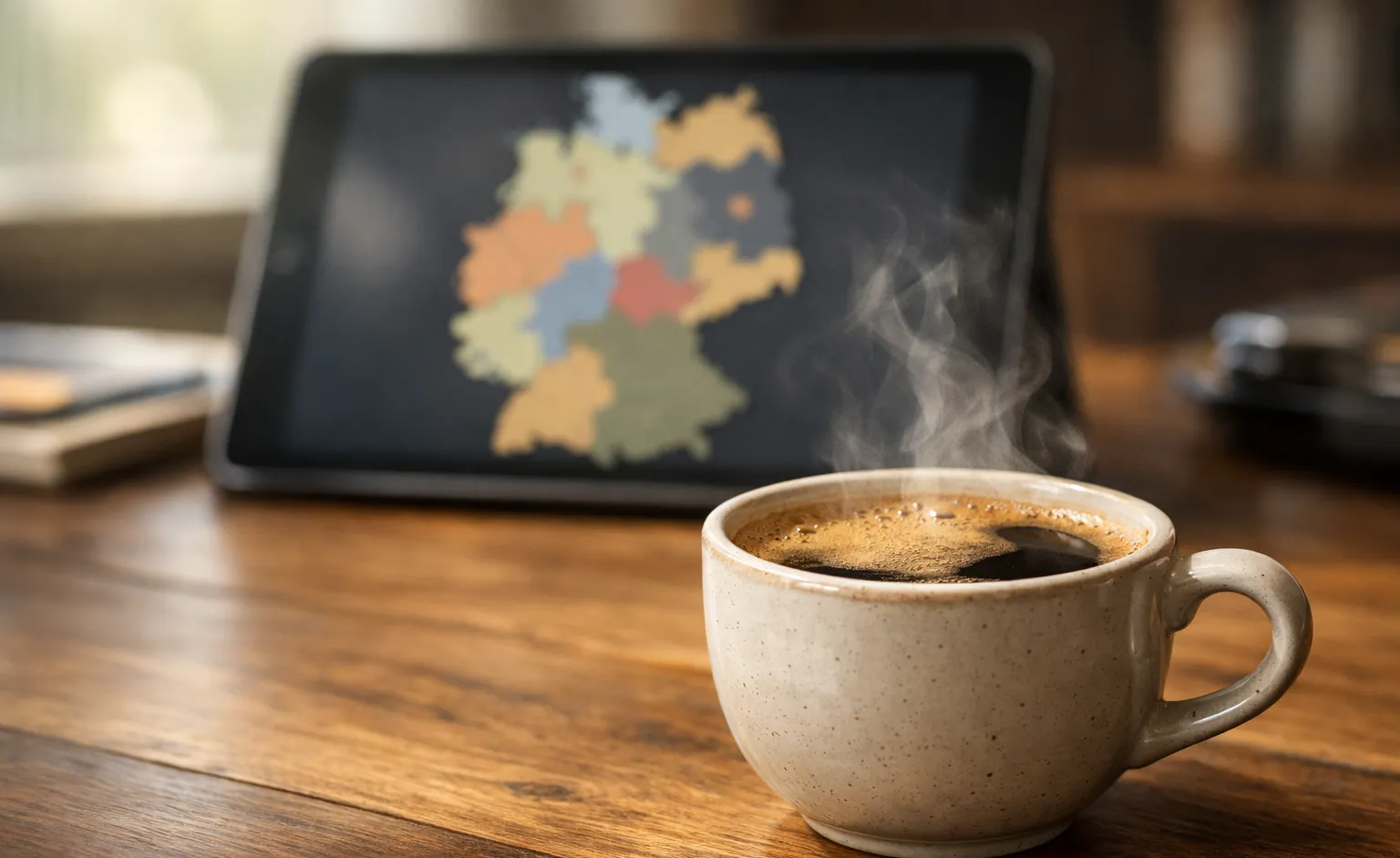 Deutschlandkarte mit Fokus auf regionale Besonderheiten für Sportwetter