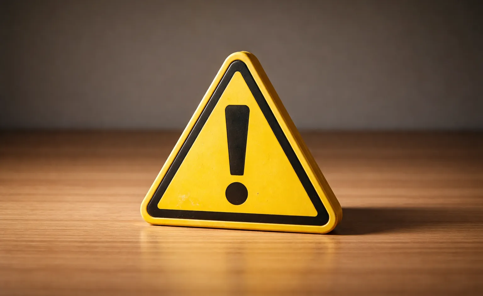 Warndreieck symbolisiert Risiken beim Wetten ohne Limits