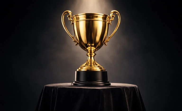 Goldener Pokal symbolisiert die besten Krypto-Sportwetten-Plattformen